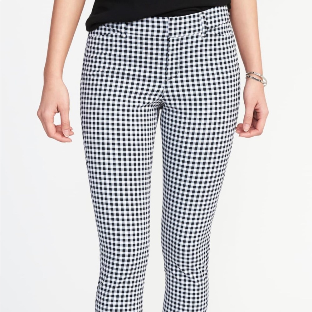 Old Navy Gingham navy blue Pixies